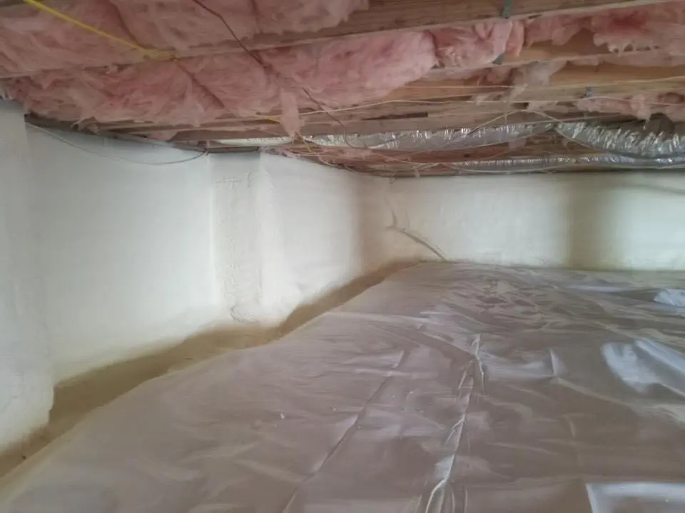 Crawl space encapsulation with closed-cell spray foam for Spray Foam Roofing in Lower Windsor